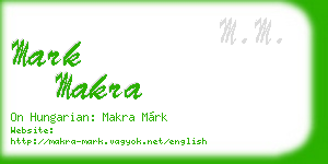 mark makra business card